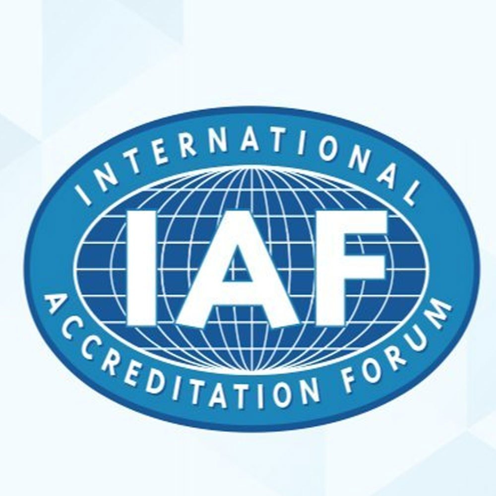 IAF International Accreditation Forum approved certification logo