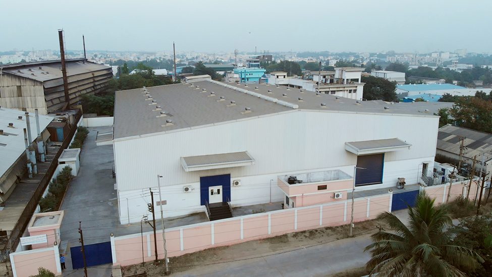 Aerial view of Kosavi Industries manufacturing facility