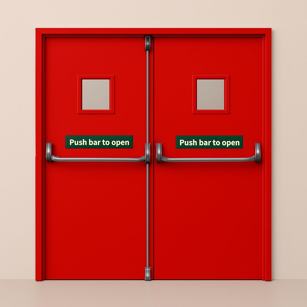 Fire Rated Exit Double Door