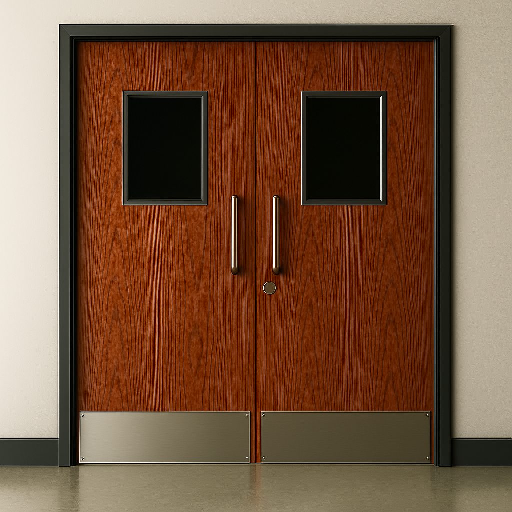 Wood Finish Steel Doors